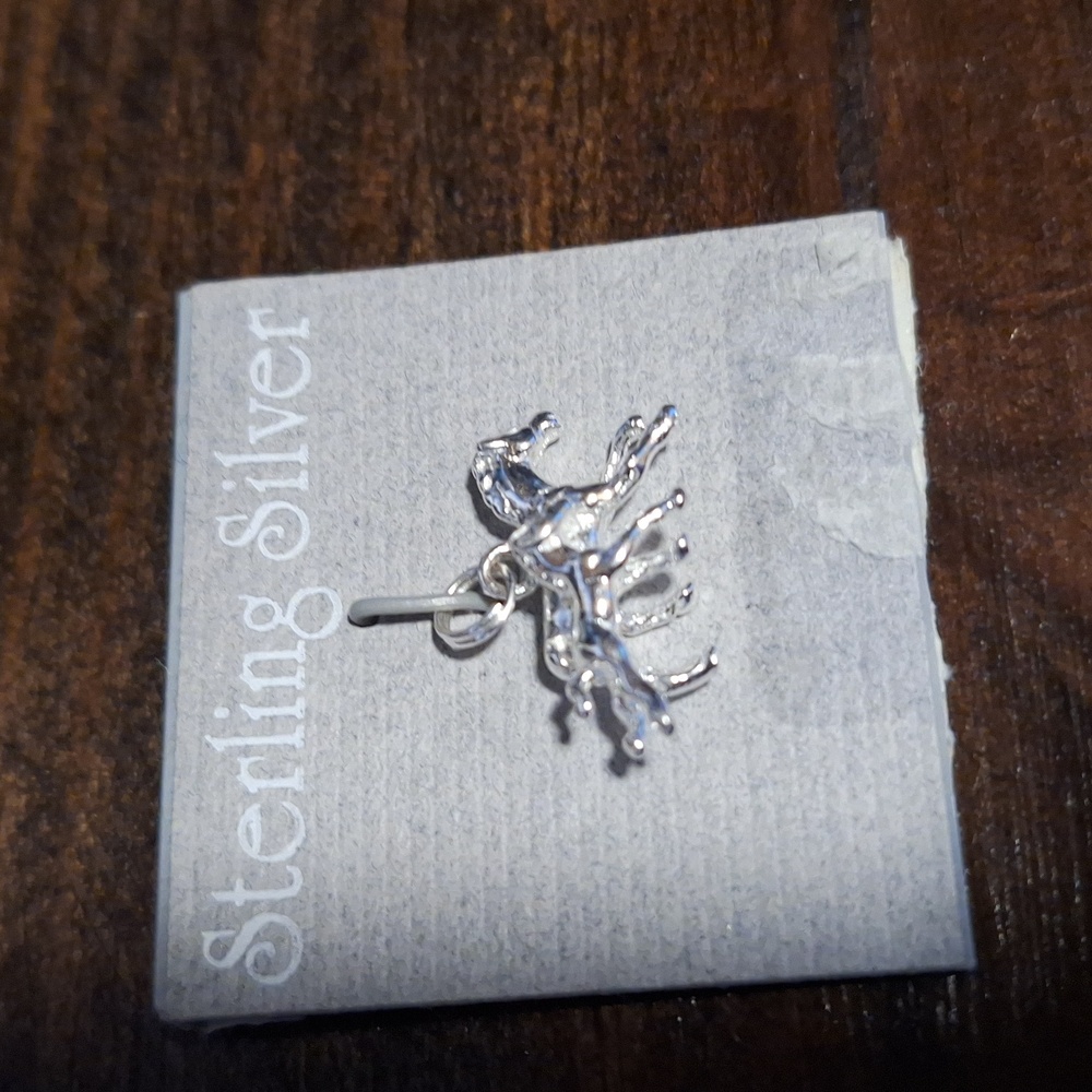 Sterling Silver Mom And BabyHorse Pendant